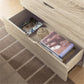 Algherohein Wood Tall Dresser with 5 Drawer for Bedroom,Storage Cabinet Chest of Drawers,Adult