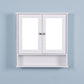 Algherohein Bathroom Cabinet Storage with Mirror,Medicine Cabinet over The Toilet Shelf,White