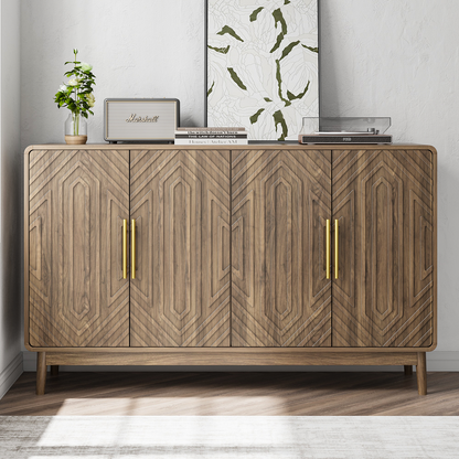 Algherohein Sideboard Buffet Cabinet with Storage,Cabinet with Doors and Adjustable Shelves