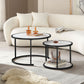 Smart FENDEE Modern Wood Nesting Coffee Table