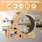 Smart FENDEE Cat Exercise Wheel Wood Treadmill with Carpeted Runway Kitty Sport Toy for Indoor