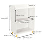 Smart FENDEE Wooden Kids Bookcase,Toy Box for Kids Room