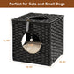 Algherohein Rattan Cat Houses for Indoors,Pet Cat Tunnel Toys Gifts,Cat Crate Bed and Nest