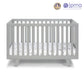 Semiocthome Livia 3-in-1 Convertible Island Crib Gray