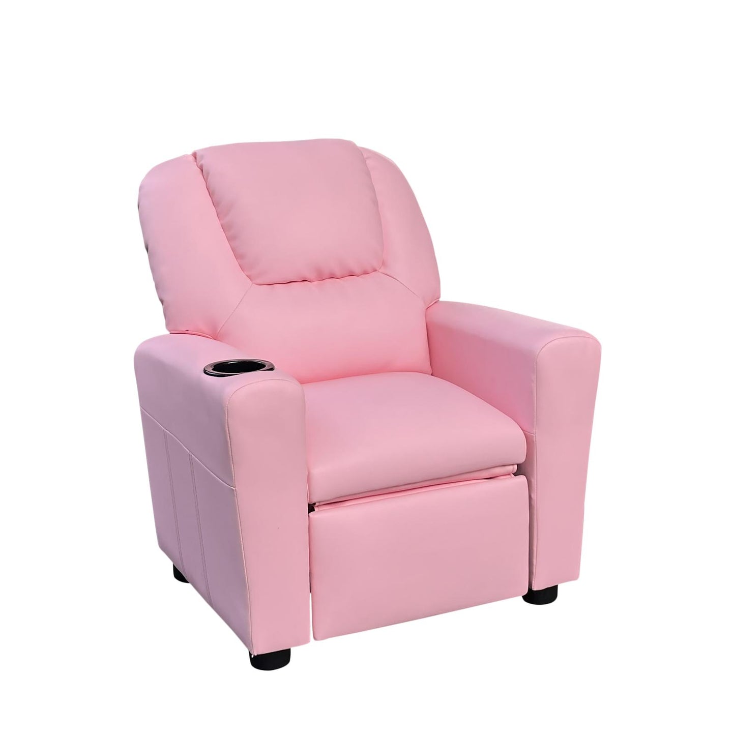 Smuxee Leather Kids Recliner with Cup Holder,Kids Toddler Game Chairs Sofa for Boys or Girls