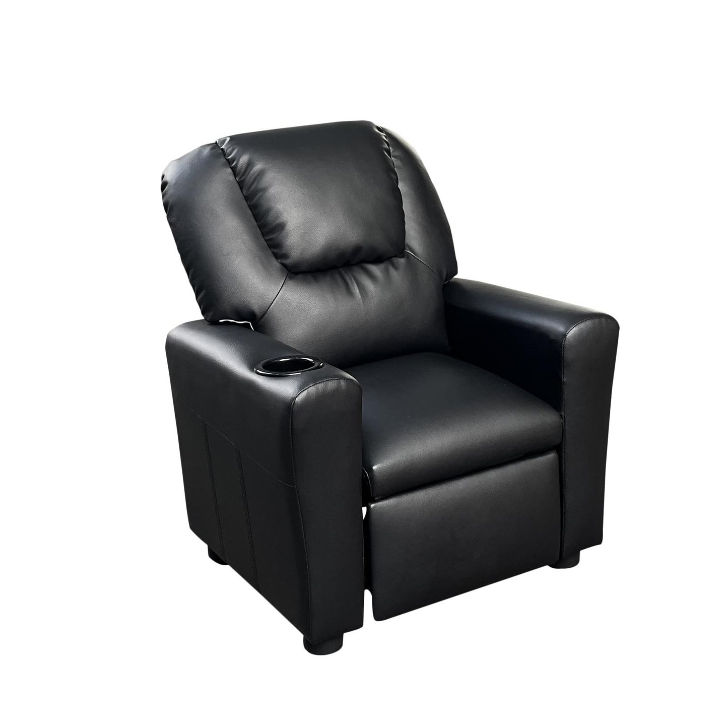 Smuxee Leather Kids Recliner with Cup Holder,Kids Toddler Game Chairs Sofa for Boys or Girls