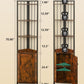 Smuxee Retro Corner Shelf,Storage Place with Door
