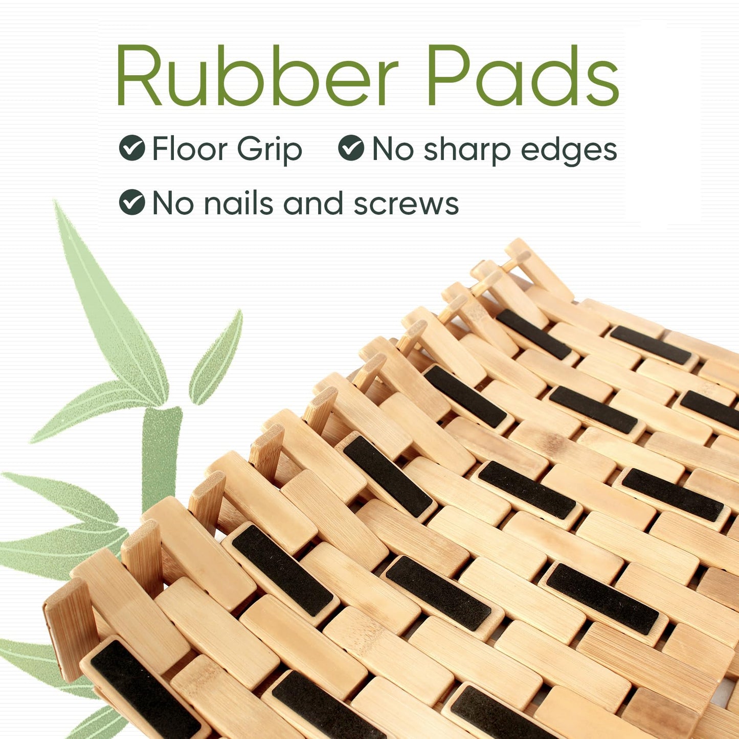 Smuxee Foldable Bath Shower Mat,Non Slip Bathtub Mat,Indoor and Outdoor Use