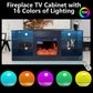 Algherohein Fireplace TV Stand for 65 inch TV,57.8in L Electric Fireplace Entertainment Center