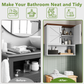 Smuxee Bathroom Cabinet Storage with Bathroom Shelf, Over the Toilet Storage Wall Cabinet