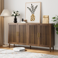 Algherohein Modern Sideboard and Buffets with 1 Storage Shelf,Entryway Fluted Cabinet with Doors