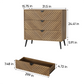 Semiocthome Modern 3 Drawer Dresser