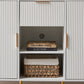 Algherohein Sideboard Cabinet with Doors and Drawer,Buffet Cabinet with Storage,White