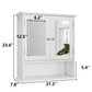 Smuxee Bathroom Cabinet over The Toilet Storage,Medicine Cabinet with Mirror Door