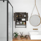 Semiocthome Bathroom Medicine Cabinet Over the Toilet Storage Cabinet with Towel Bar and Paper Holder