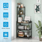 Algherohein Wood Modern 5-Tier Corner Bookshelf,Organization and Storage Shelves for Home Garden