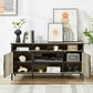 Algherohein Modern TV Stand for 65 inch,58in Length Entertainment Center for TVs Shelves Cabinets