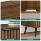 Smuxee Buffet Storage Cabinets,Kitchen Cabinet with Doors,Fluted Entryway Cabinet