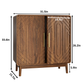 Semiocthome Buffet Cabinet with Carved 2 Door