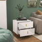 Smuxee Wood Modern 2-Drawers Nightstands Table,Bedside Table End Table for Bedroom