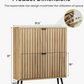 Smart FENDEE Shoe Cabinet with 2 Flip Drawers Freestanding Shoe Storage Cabinet, Entryway, Natural