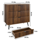 Smart FENDEE Bedroom Dresser with 3 Fluted Drawer