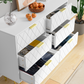 Smuxee White Dresser for Bedroom Living Room,Storage Chest of 6 Drawers