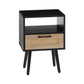Smuxee Modern Rattan Nightstand with Drawer,End Tables Side Tables for Bedroom