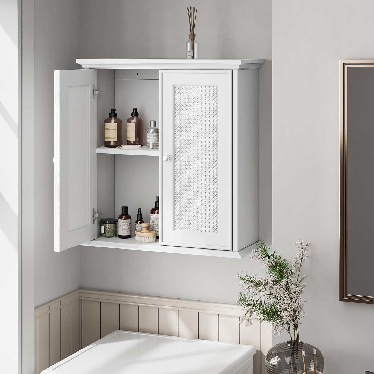 Smuxee Bathroom Storage with Bathroom Shelf