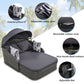 Algherohein PE Rattan Outdoor Daybed with Adjustable Canopy and Cushions,Patio Couch Bed