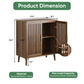Smuxee Buffet Cabinet with Storage,Kitchen Sideboard Cabinet with Grille Door,Walnut