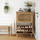 Algherohein Narrow Shoe Cabinet for Entryway, Freestanding Wooden Shoe Organizer Cabinet with 2 Flip Drawers & Adjustable Shelves
