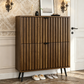 Algherohein Slim Shoe Storage Cabinet with Flip-Down Drawers,Freestanding Shoe Organizer for Entryway