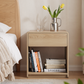 Semiocthome Modern Nightstand Set of 2 with Rounded Corners, Bedside Table for Bedroom, Oak