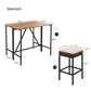 Algherohein Wood Patio Table and Chairs Set, Outdoor Furniture Sets Dining and Bar