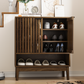 Smuxee Shoe Storage Cabinet with Doors,16-24 Pairs Shoes Organizer for Front Door,Entrance