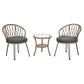 Algherohein Outdoor Patio Table and Chairs,Rattan Patio Furniture Sets