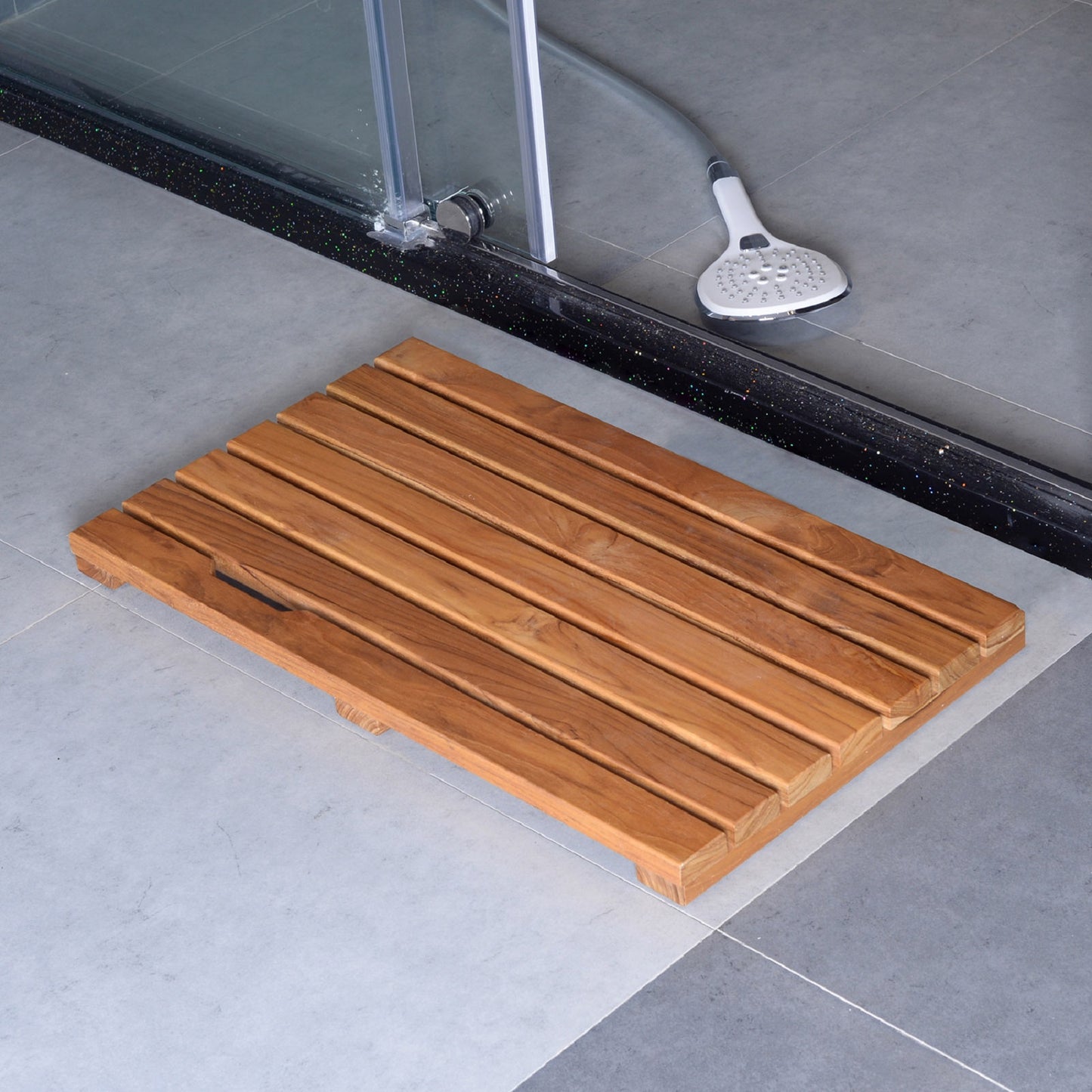 Smuxee Teak Wood Bath Shower Mat,Non Slip Bathtub Mat