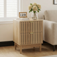 Semiocthome Nightstand Set of 2, Bedside Table with 2 Grille Drawers for Bedrooms, Natural Oak, Adult