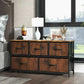 Smart FENDEE Drawers Fabric Dresser Cabinet Storage Organizers and Wood Top , Bedroom, Adult