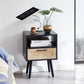 Smart FENDEE Rattan Nightstand