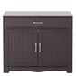 Smart FENDEE Modern Cat Litter Box with Hidden Plug, 2 Doors Wooden Pet House