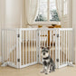 Semiocthome Ultra Wide Foldable Pet Gate for Doorway,Freestanding Dog Gates for Stairs