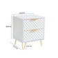 Semiocthome Nightstand with 2 Drawers and Metal Legs Bedside Table for Bedroom