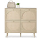 Algherohein Rattan Shoe Storage Cabinet, Shoe Rack Cabinet for Entryway,Natural