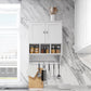 Smuxee Bathroom Storage Cabinet Organizer with Adjustable Shelf and Towel Bar