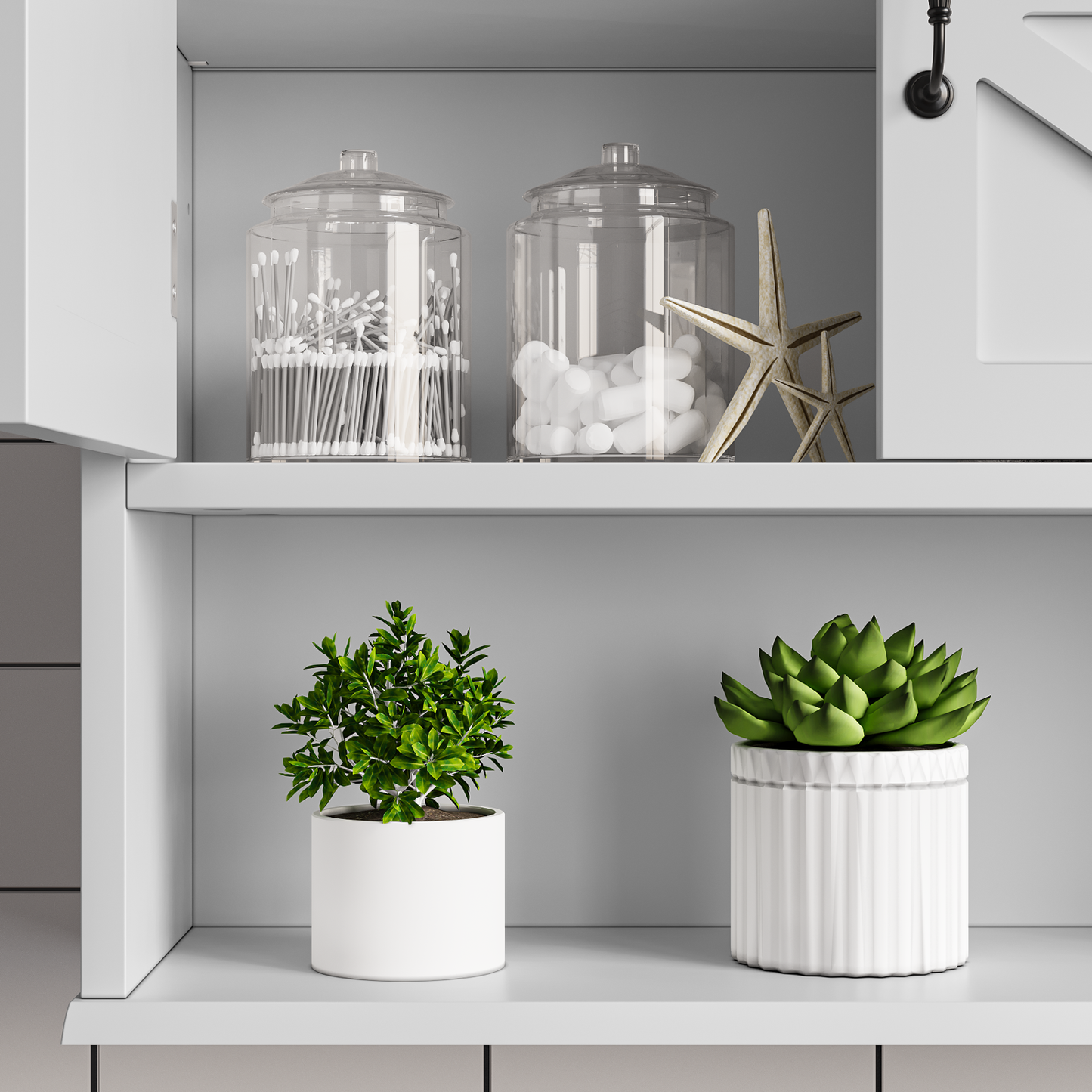 Smuxee Bathroom Cabinet Storage with Bathroom Shelf, Over the Toilet Storage Wall Cabinet