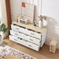 Algherohein Modern Dressers for Bedroom,Chest of 6 Drawers,Storage Cabinet for Living Room