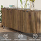 Smart FENDEE Sideboard Buffet Cabinet with Adjustable Shelf and 4 Doors,Living Room,Kitchen,Walnut