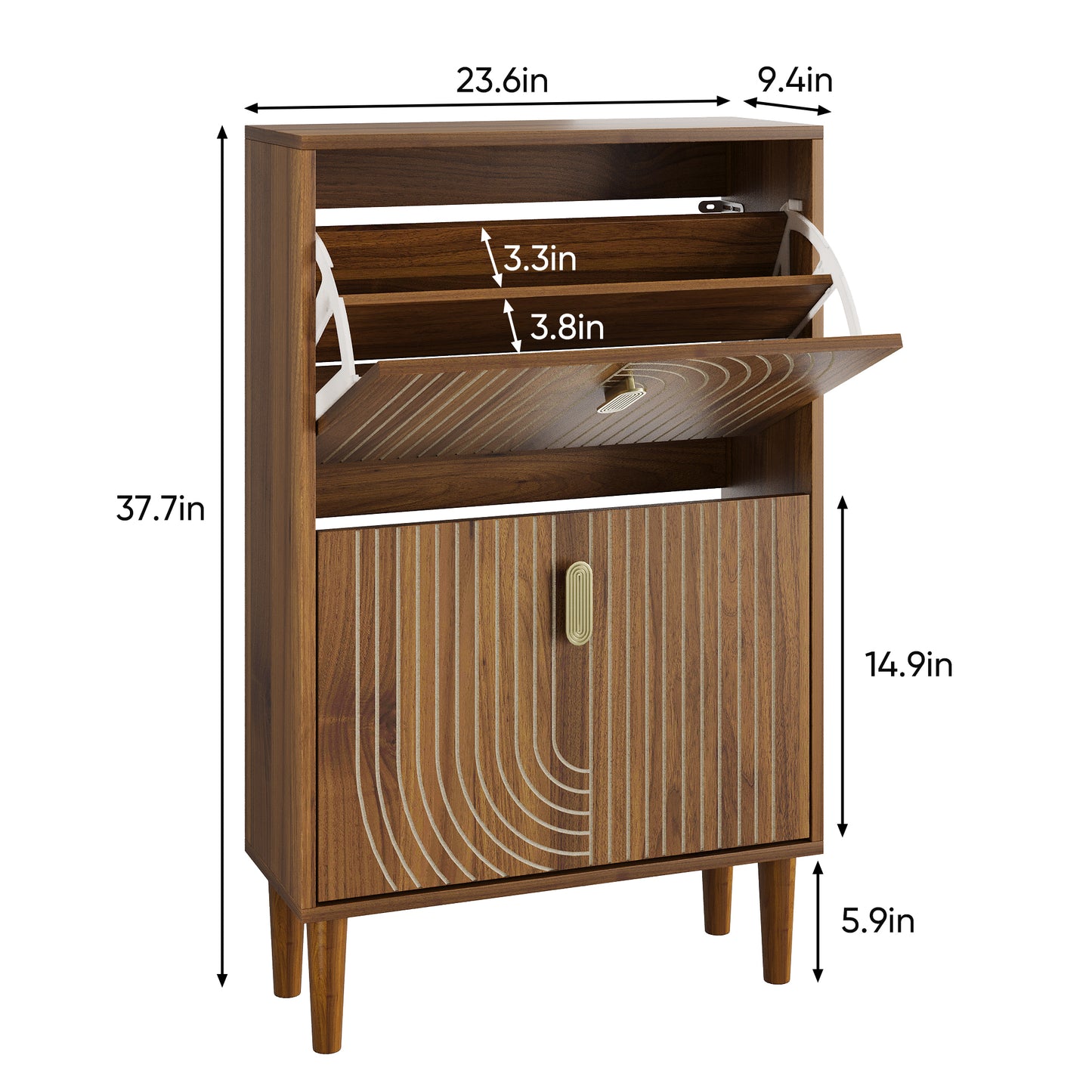 Semiocthome 23.6" Shoe Storage Cabinet